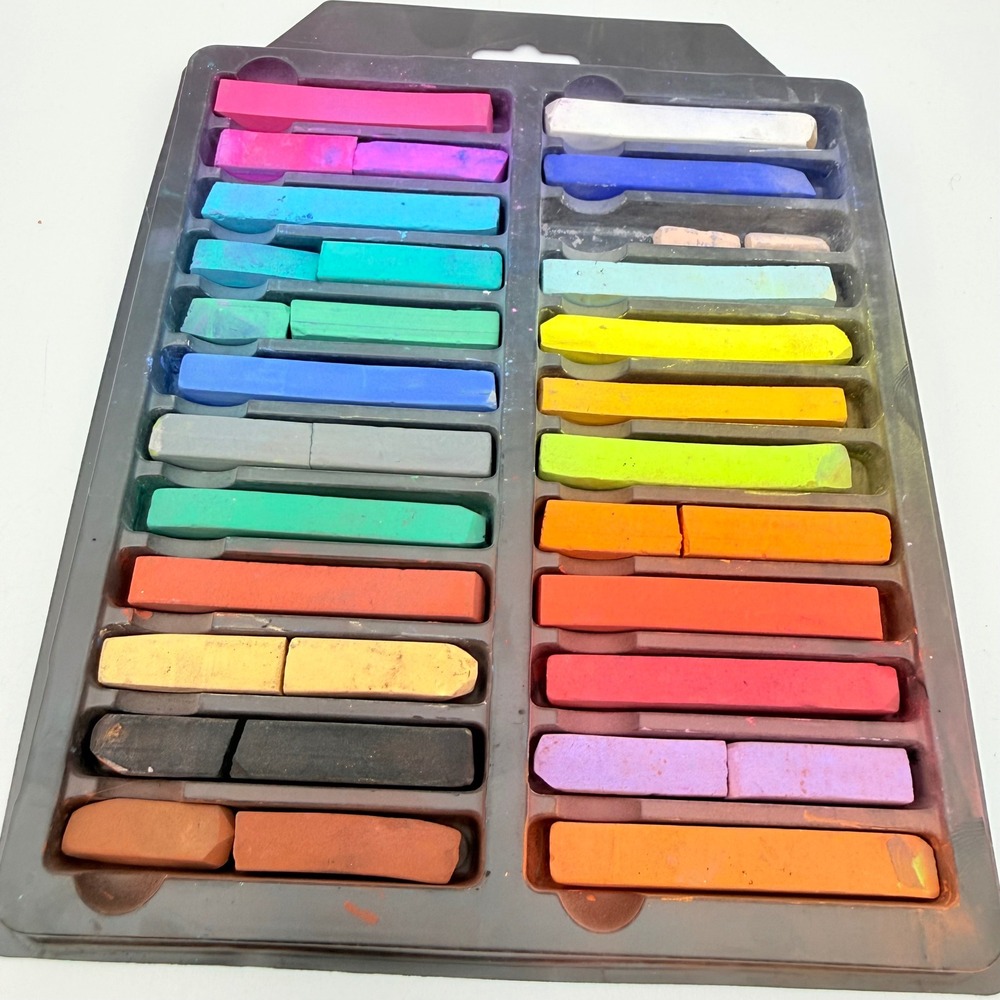 Alphacolor Soft Pastels 24 Basic Color Assortment Quartet 102004 Art Supplies